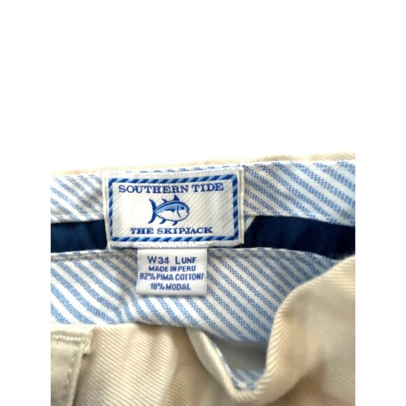 Southern Tide The Shipjack Mens Pants Stone Khaki Size 34 - Picture 4 of 8